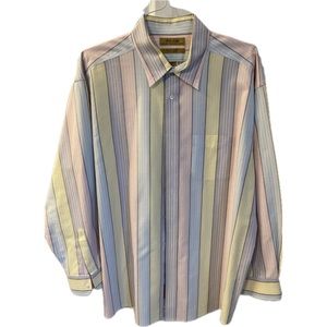 Roundtree & Yorke Non-Iron Oxford button down, 17.5, 100% cotton.